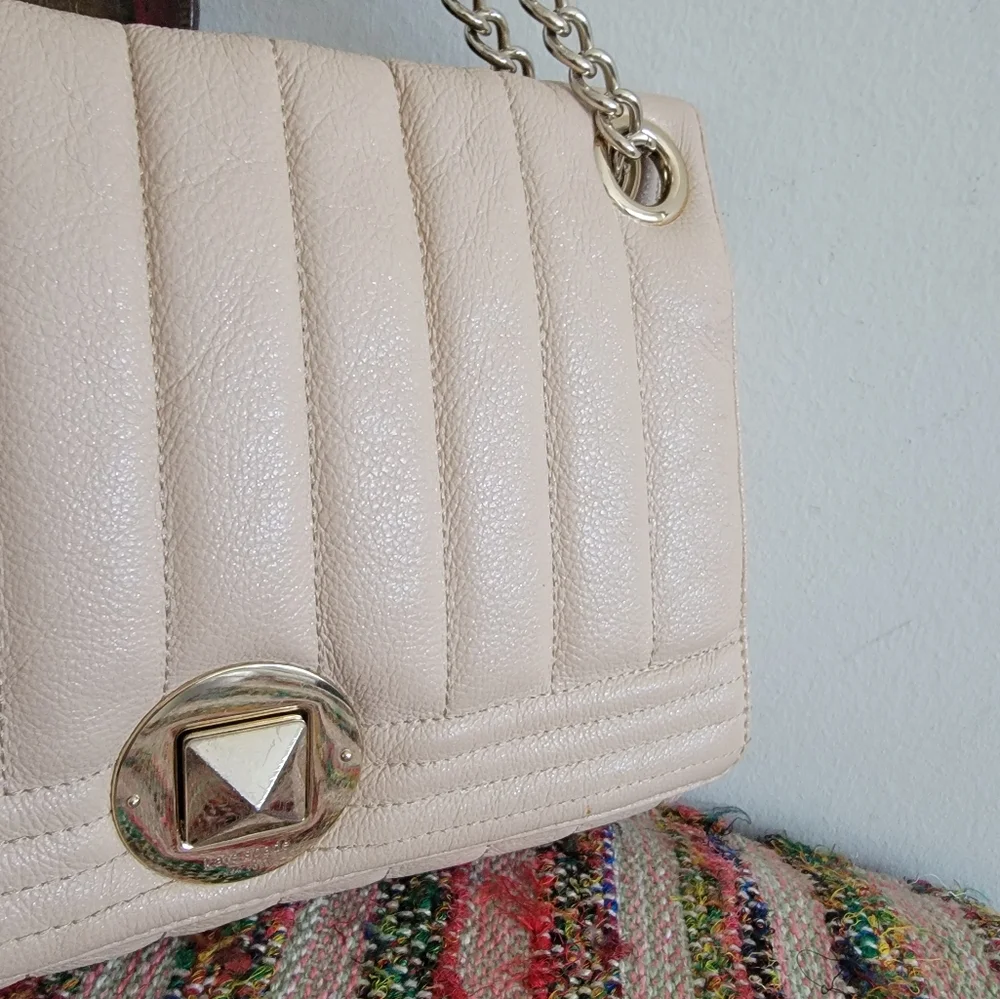 Kate spade Gold Chain Shoulder Bag beige Purse